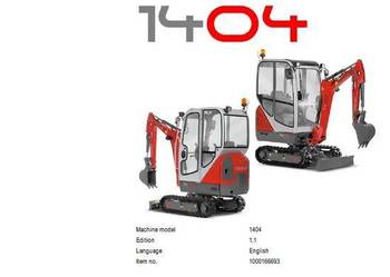 Wacker Neuson 1404 instrukcja obsługi, naprawy, katalog części PL DTR