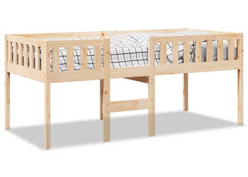 Łóżko dziecięce bez materaca lite drewno sosnowe 90x200 cm WM-855015