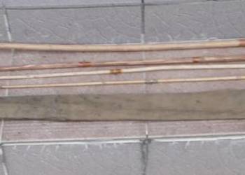 Wędka bambusowa, cztery segmenty po 120 cm, aluminiowe tuleje łączące