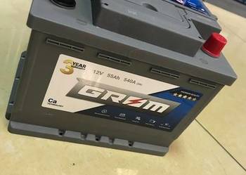 Akumulator GROM Premium 55Ah 540A *3 LATA GWARANCJI*