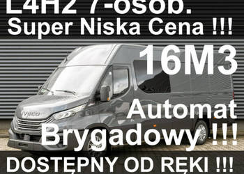 Iveco Daily 35S18 H L4H2 16M3 Automat Brygadowy 7-osob. Akt.Tempo 2495 zł …