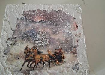 Zimowa szkatułka swiąteczna.