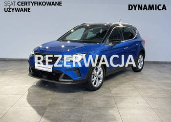 Seat Arona VAT 23% FR 1.0TSI 110KM DSG 2023 r., salon PL, I właściciel, gw…