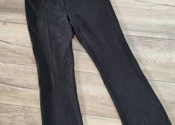 Czarne spodnie eleganckie Szerokie Dzwony Vintage y2k