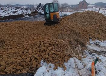 Utwardzenia terenu, podbudowy, bruki, usługi sprzetowe