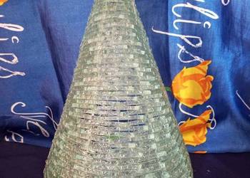 Lampa w kształcie piramidy ze szkła Łata 70-80 Francja