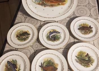 Serwis Rybny Porcelana Francuska Limoges