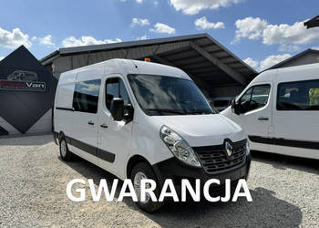 Renault Master średnial L2H2 7-osobowy brygadówka doka pełna opcja 43tys k…