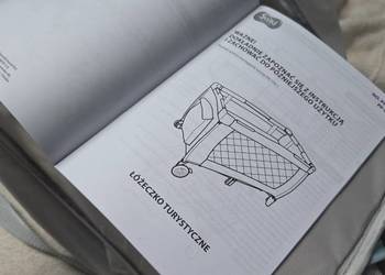 Smiki łóżeczko turystyczne NOWE szare niemowlęce składane przewoźne Smyk
