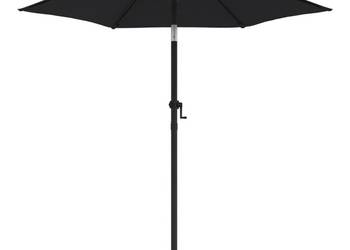 vidaXL Parasol, czarny, 200 x 224 cm, aluminium(SKU:47210)