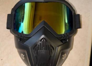 Gogle i maska motocyklowa Enduro Cross, paintball, rower