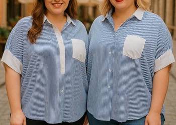 Koszula damska - elegancja z nutą nonszalancji biust 134cm