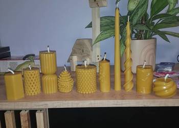 Świece z wosku pszczelego