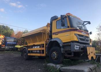 Mercedes Axor 1824 4x4 piaskarka solarka econ pług schmidt