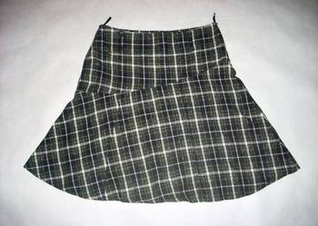 Spódnica Krata Srebrna Nitka 42 XL khaki
