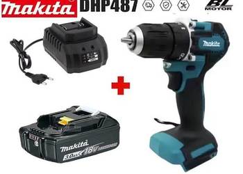 Wiertarko-wkrętarka udarowa Makita DHP487 z akumulatorem Li-ion 3Ah
