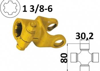 Widłak ciągnikowy 1 3/8-6, na krzyżak 30,2x80 mm 10003