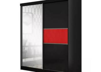 Nowa szafa Madera 150 czarny/czerwony