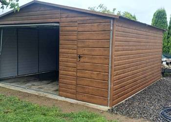 Garaż BLASZANY|Blaszak|Garaże Blaszane Schowek|Drewnopodobny| -ESSTAL-