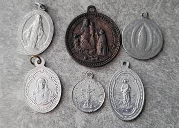 H89) zestaw medalików religijnych szt. 6
