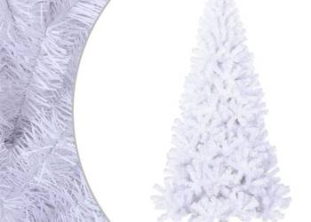 vidaXL Sztuczna choinka o grubych gałązkach, biała, 240 cm(SKU:321041)