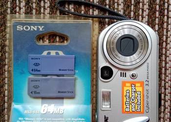 Sony Cyber-shot DSC-P72 | Aparat Cyfrowy | + 2 Karty Pamięci