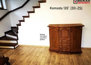 Nowy Barek 120` Komoda (3D-2S) Stylowy Dąb Rustikalny Producent BEKAS Meble