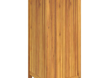 Donica ogrodowa z wyściółką 42x42x100 cm lite drewno akacjowe WM-366438