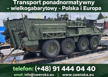 Transport ponadnormatywny - wielkogabarytowy - Polska i Europa