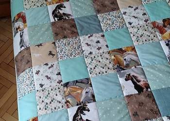 Narzuta patchwork 140/200 "Konie" - rezerwacja