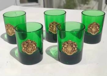 Edelglas Wien Germany Barware*zabytkowe zielone szklanki Edelglas Wien Germany Barware*zabytkowe zielone szklanki