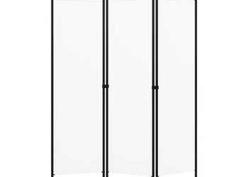 vidaXL Parawan 3-panelowy, biały, 120 x 180 cm(SKU:320699)