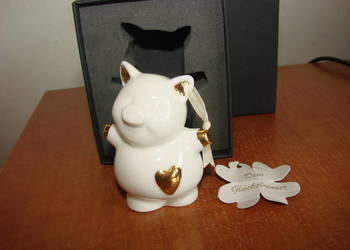 porcelanowa świnka - szczęśliwy talizman