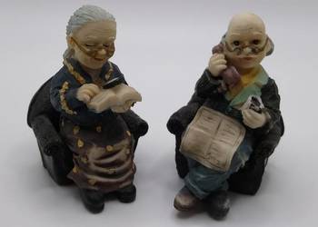 Figurka Figurki Babcia Dziadek Gips Figurka Figurki Babcia Dziadek Gips