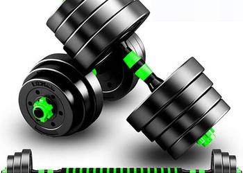 BCBIG Zestaw hantli, regulowany zestaw hantli, krótkie hantle dumbbell,15kg