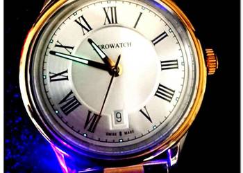 ZEGAREK MESKI AEROWATCH SWISS MADE 50M SAPHIRE GOLD