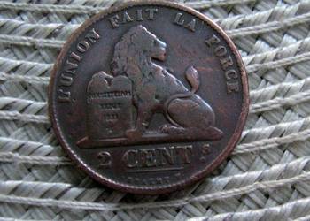 Belgia 2 Centy 1870r