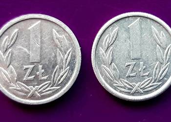 2 Monety PRL 1 ZŁOTY 1989/1990 - Piękne 2 szt.! - Okazja !