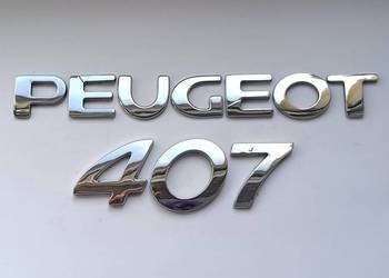 Napis emblemat  Peugeot 407 sedan  04-08r