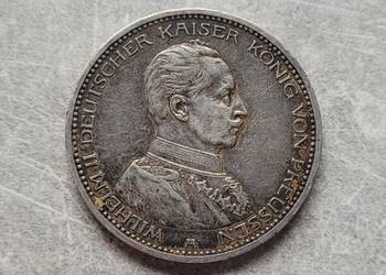 3) NIEMCY PRUSY srebro - 5 Marek - 1913 r.