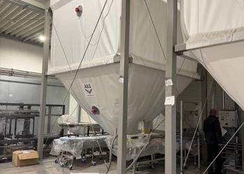 Silosy wewnętrzne ABS Silos Achberg  Flexible  Silos 45 m3 na granulat