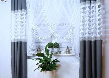 Firana 400x160 Firany do pokoju salonu kuchni gipiura
