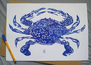 Rysunek: krab - cienk - blok t. A3 250 g/m