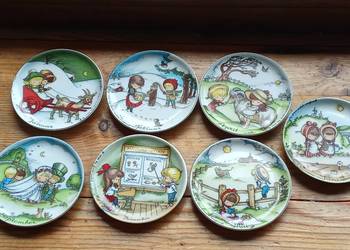 Kolekcjonerskie talerzyki z motywami dzieci