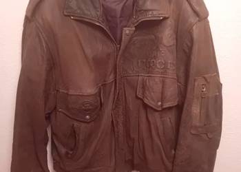 Kurtka skórzana, męska. Styl pilota amerykańskiego. XL.