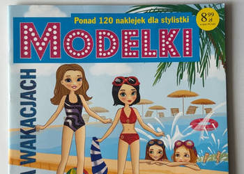 MODELKI NA WAKACJACH - Książka z naklejkami 120 szt - Fakt - NOWA