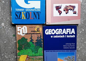 Pakiet 5 książek do geografii - słownik, zagadki i atlas