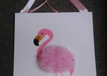 OBNIŻKA CENY Flamingi zakręcone obrazki