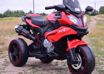 BAWIBUS.PL Autko motorek DUŻY MOTOR ŚCIGACZ na akumulator dla dzieci czerwo