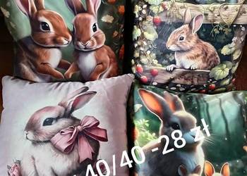 Sprzedam poduszkę welurową w zajączki